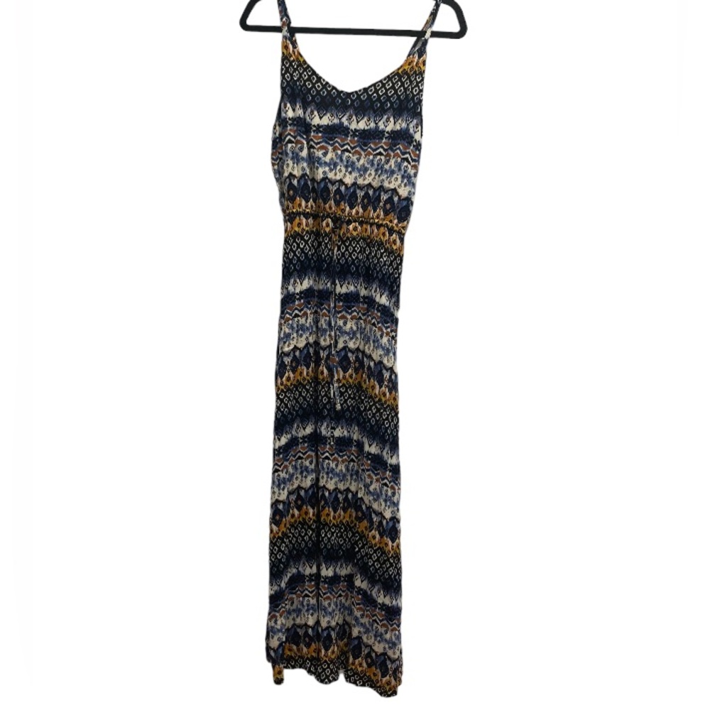 Bobeau Tribal Print Long Maxi Sundress Size: Small
